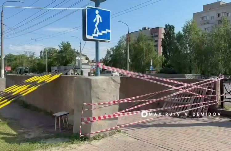 В Белгороде продолжается ремонт подземного перехода «Сокол»